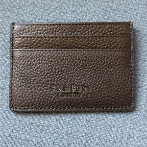 Pom Pom London Brown Card Holder